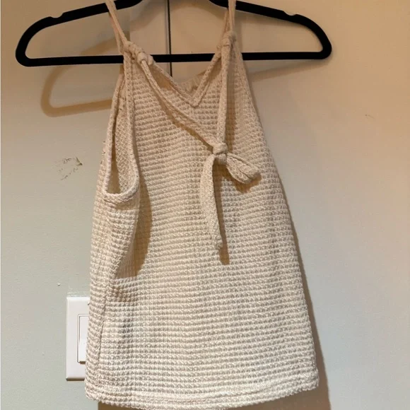 NWOT Cream Cropped Embellished Camisole - Picture 3 of 6